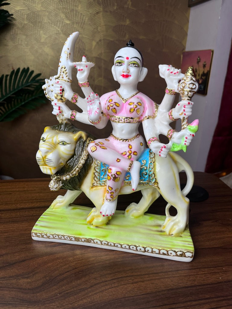 Original Marble Dust Durga Ji Vigrah