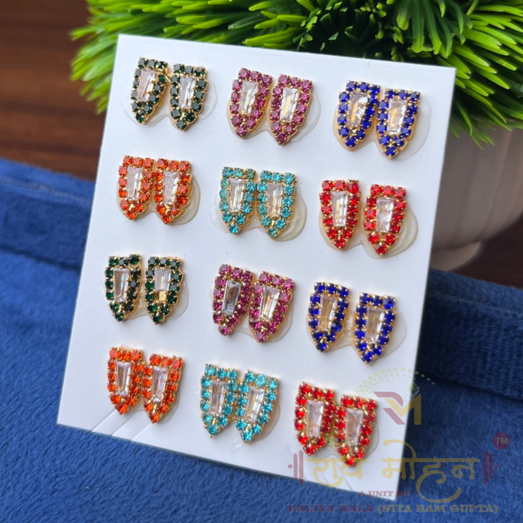 Premium Ad with Jarkan(Stone) Kundal In Random Colour