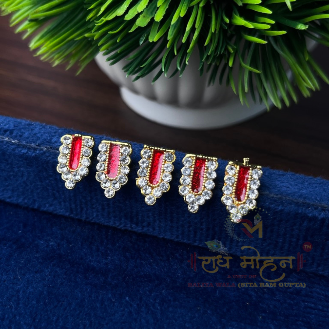 Premium Jarkan (Stone) Tilak For Male God In Pack of 5