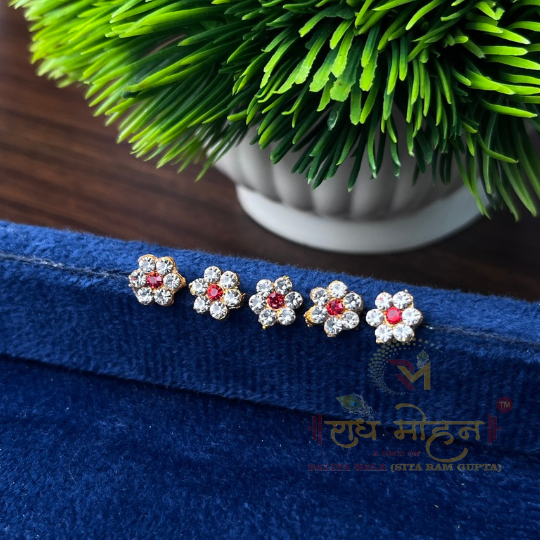 Premium Jarkan (Stone) Bindi For Female God In Pack Of 5