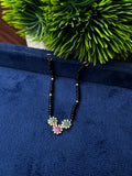 Pure A.D Mangalsutar (Green & Pink)