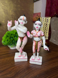 Original Marble Dust Iskon Pattern Jugal Jodi (Radha Krishan) Vigrah