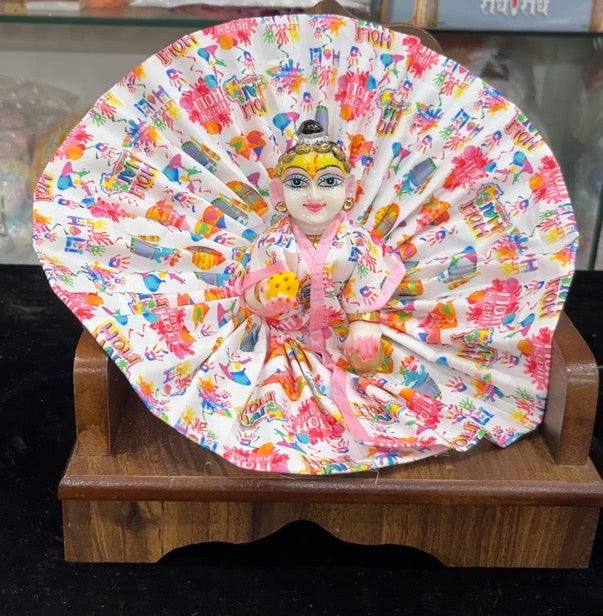 HOLI SPECIAL PRINTED DRESS FOR LADOO GOPAL