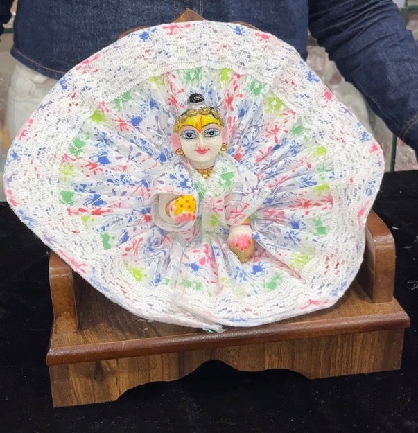 HOLI SPECIAL CHICKEN WORK DRESS FOR LADOO GOPAL