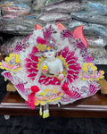 Premium White Pink Ladoo Gopal Dress
