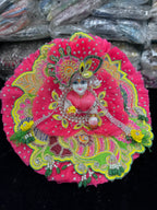 Ladoo Gopal Squence Pink & Yellow Dress